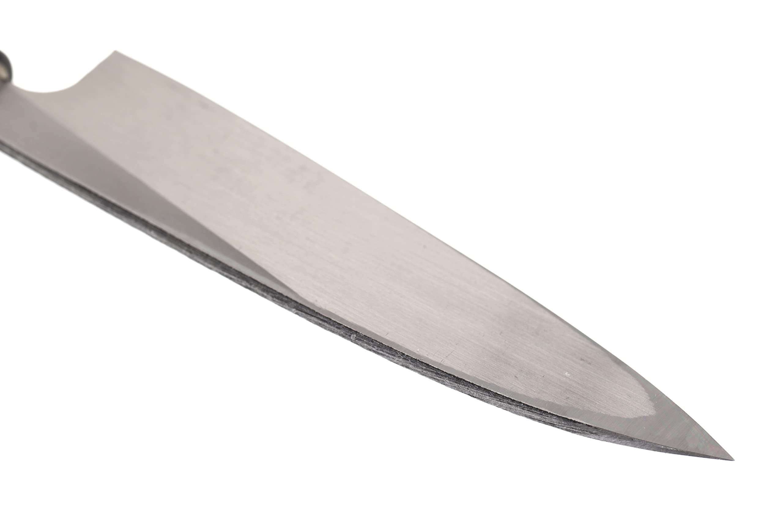Coltello giapponese artigianale Tsutsumi lama martellata 12 cm, forgiato a mano