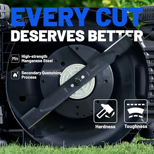 Image of Litheli 21 inch Electric Lawn Mower Cordless, Self-Propelled Electric Mower with 40V Brushless Motor, Battery Powered Lawn Mower 2x8.0Ah Batteries and Rapid Charger Included