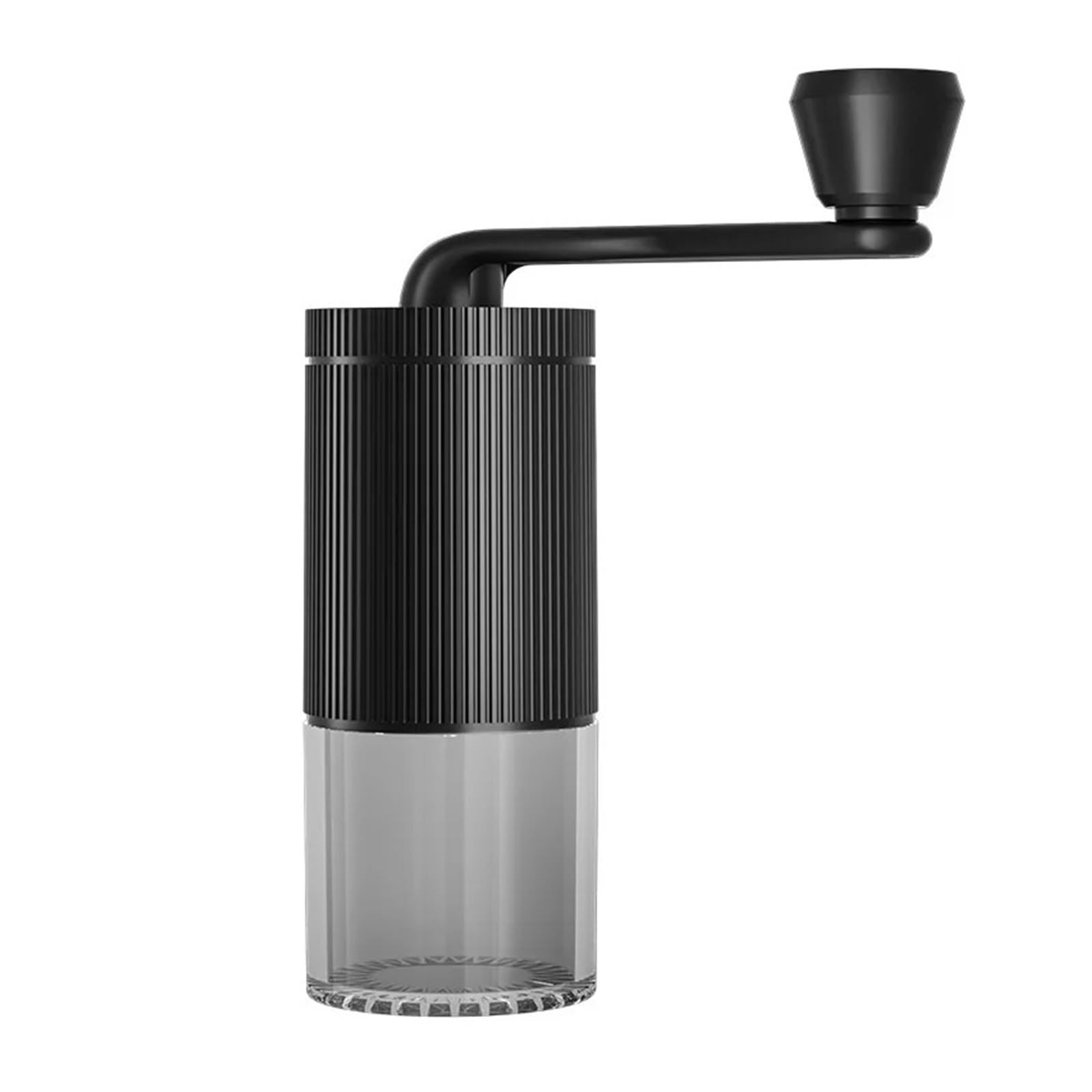 Mini macchina da caffè a manovella, compatibile for, l'esterno, il portatile, la macinazione grossolana e fine regolabile, smerigliatrice(Black)