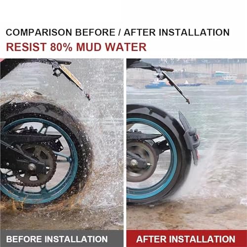 Guardabarros trasero Zontes 368G protector de moto negro modelo B 5