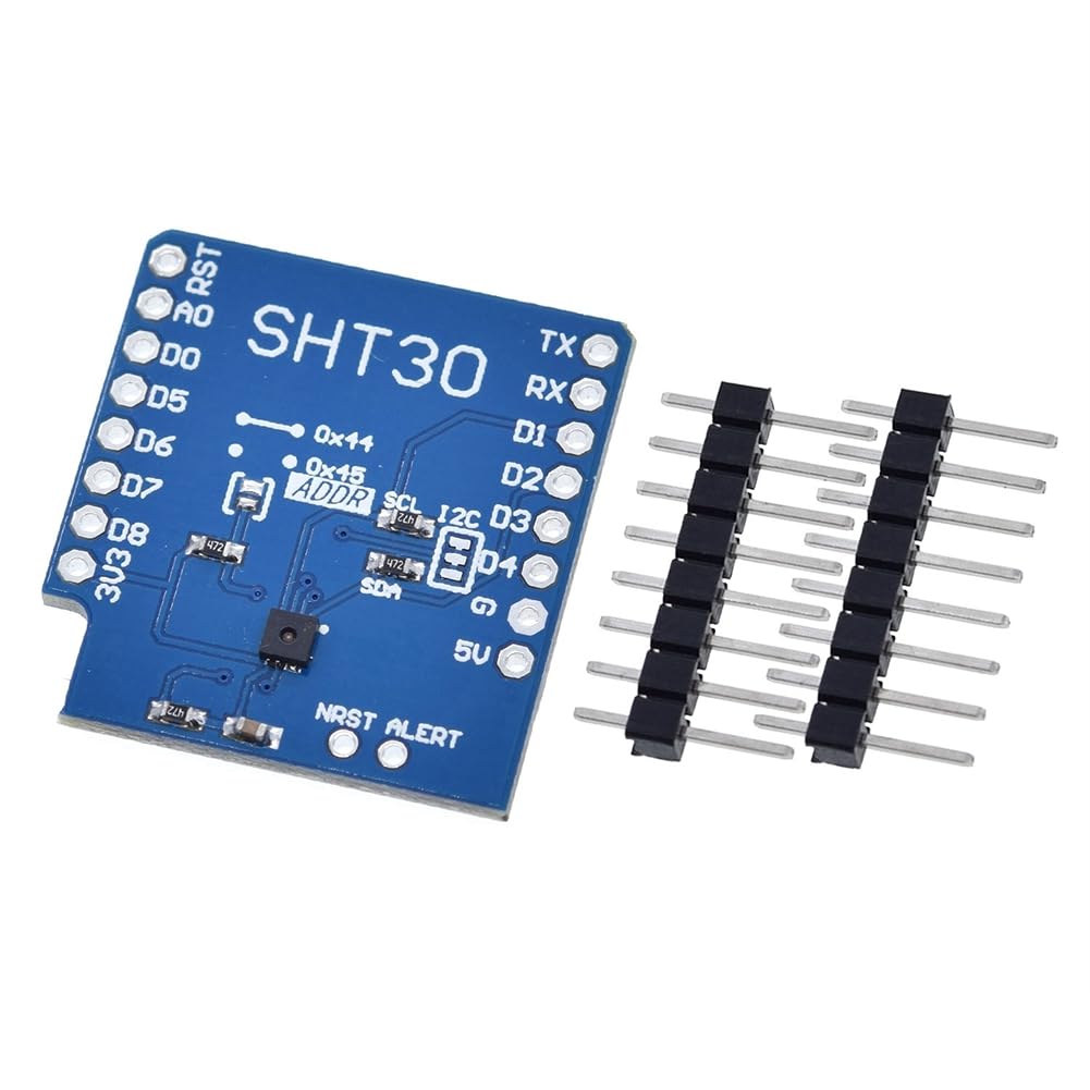 Aundhegrtt Blue Digital Temperature And Humidity Module For D1mini Esp8266 Sht30 Shield Iic