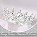 TOBATOBA Silver Queen Crowns for Women - Rhinestone Princess Wedding Birthday Tiara, corona para pastel Silver Crown Cake Topper, Hair Accessories for Costume Birthday Party Prom Pageant Halloween