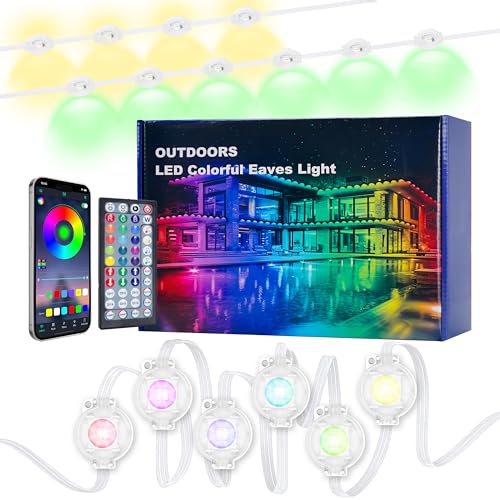 RGB Permanent Outdoor 100FT Smart LED Eave Lights