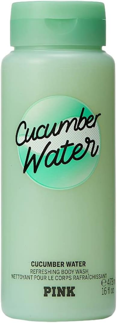 Victoria's Secret Pink Cucumber Water Refreshing Body Wash 16 oz (Cucumber Water)