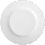 Amazon Basics 6-Piece White Dinner Plate Set, 26.67 cm