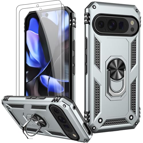 Coque Google Pixel 9 Pro antichoc avec anneau magnétique intégré