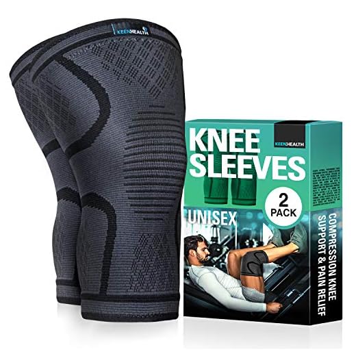 Keenhealth Compression Knee Brace - Knee Sleeve Pain Relief - for Arthritis, ACL and MCL - Support for Gym, Running, Working Out and Sports - For Men and Women (Black, Small)