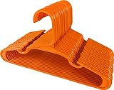 Utopia Home (Pack de 40, Naranja) Perchas de plástico Que ahorran Espacio para...