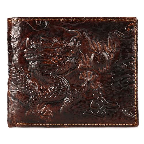 Dragon Wallet Cool Wallets for Men Leather Purse Credit Card ID Cash Container Pocket