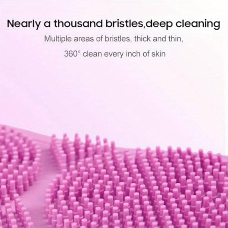 Image of FIGMENT Soft Silicone Bath Body Brush For Men and Women, Deep Nourishing Cleansing, Exfoliation, Dirt Removal, BPA-Free, Back Scrubber, Lather Boosting Bristles, No-Slip Grip, Multicolor (Standard)
