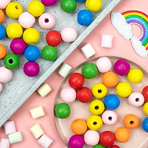 Sadingo Perline di legno colorate | 12 mm - 200