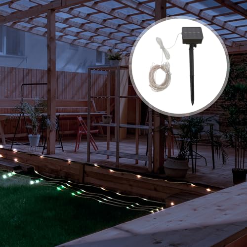Luces solares impermeables para sombrilla exterior miniatura 7