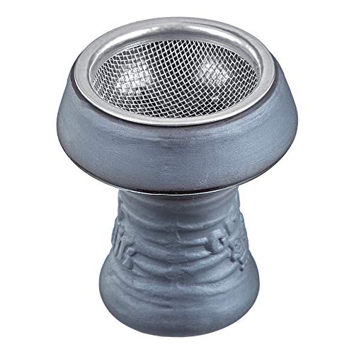 mysale24.de Shisha Steinkopf Wasserpfeifen Tabakkopf Shishakopf Handgefertigt Set Sieb Kaminkopf glasiert (Kopf(Random Farbe) + Sieb)