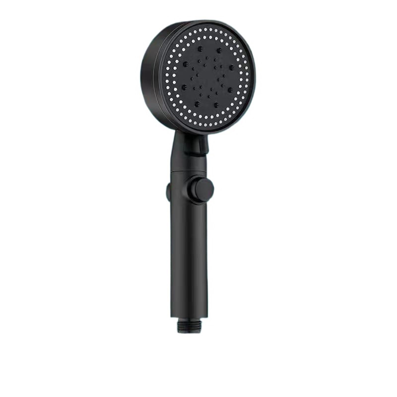 Mqfbnnp Black Shower Head Shower Head 5 Mode High Pressure Adjustable Multifunction Large Water Spray Nozzle Massage Bathroom Accessories(Black)