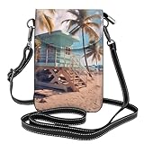 Tendance et confortable à porter, le petit sac à main Yyhwhjde Miami Beach, Floride pour téléphone portable est livré avec une longueur maximale de sangle de 130 cm, conçu pour les femmes qui apprécient à la fois le style et la fonctionnalité dans leurs accessoires, adapté pour la marche, le camping et les activités de plein air.