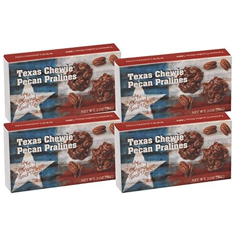 Lammes Candies Texas Chewie Pecan Praline 2 Ounce Gift Box - Pack of 4 Cover