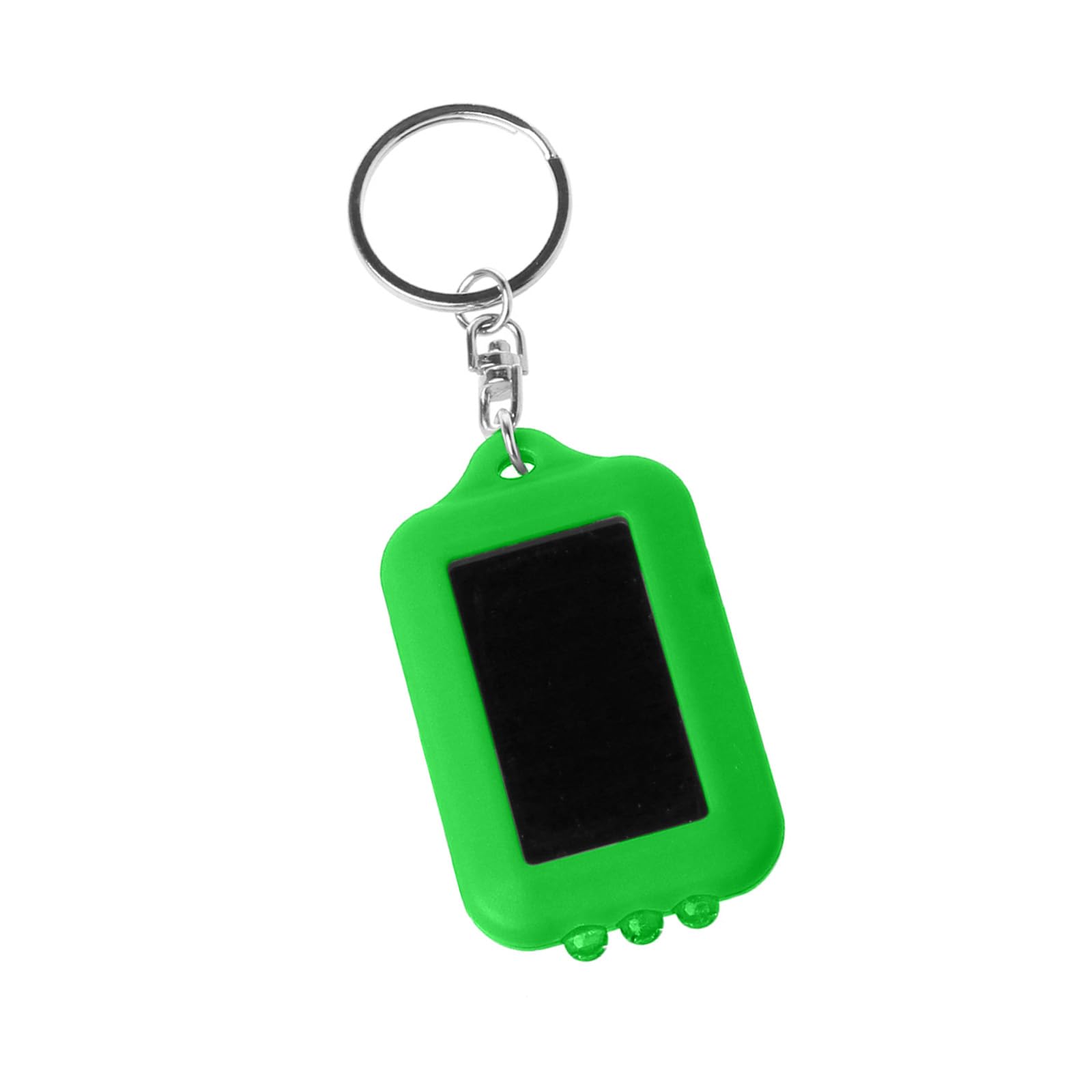 Buxuaaaa Solar Rechargeable Small Flashlight Keychain Small LED Torch Texture Suitable for Illuminations Keychain Light