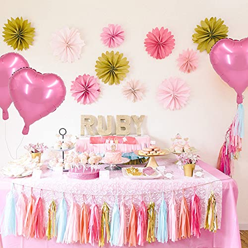 Beishida 30 Pcs18Inch Pink Heart Shape Foil Mylar Balloons For Birthday Party Decorations, Wedding Decorations, Engagement Party, Celebration, Holiday, Show, Party Activities. #TOP4