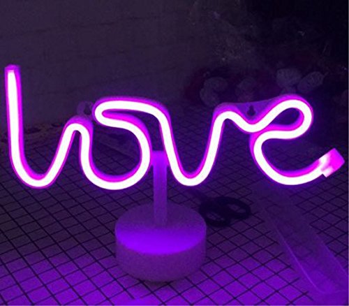 Yuuming LEDデコレーションネオン夜の光居間 寝室 ホーム 結婚式 パーティー クリスマス キッズおもちゃ 誕生日ギフト 祭り 電池式