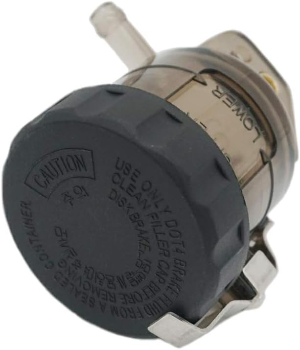 Gray Universal Motorcycle Front Brake Master Cylinder Brake Pump Tank Oil Cup Fluid Bottle Reservoir Compatible with/for NINJA636/1000 ZX-6R ZX6R ZX-10R ZX10R ZX-14R Z1000SX