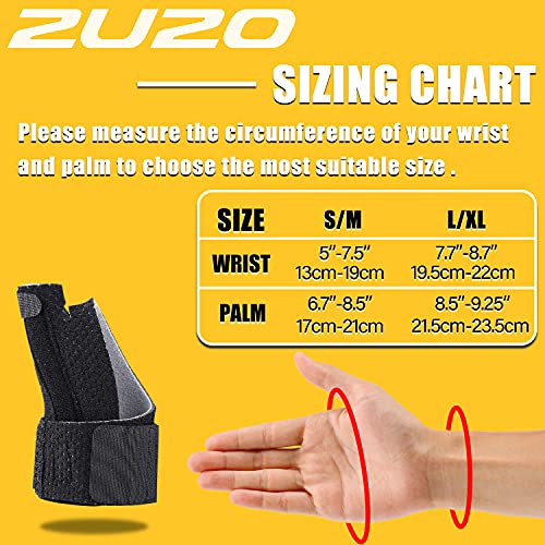2U2O Compression Reversible Thumb & Wrist Stabilizer Splint(Improved Version) for BlackBerry Thumb, Trigger Finger, Arthritis, Tendonitis, Carpal Tunnel, Stable, S-M - Image 4