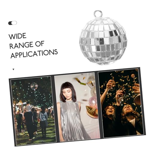 BESPORTBLE - 10 piezas de bolas espejadas colgantes para decoración de fiestas, jardín y eventos: efectos brillantes para bodas, cumpleaños y celebraciones miniatura 6
