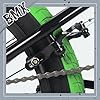 AVASTA 20 Pouces Enfants BMX vélo Freestyle vélo pour 6 7 8 9 10 11 12 13 14 Ans garçons Filles avec 4 pegs, Noir & Vert #4