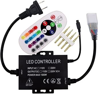 Amazon: XUNATA 110-120V 1500W 24Key IR Remote Control, RGB LED