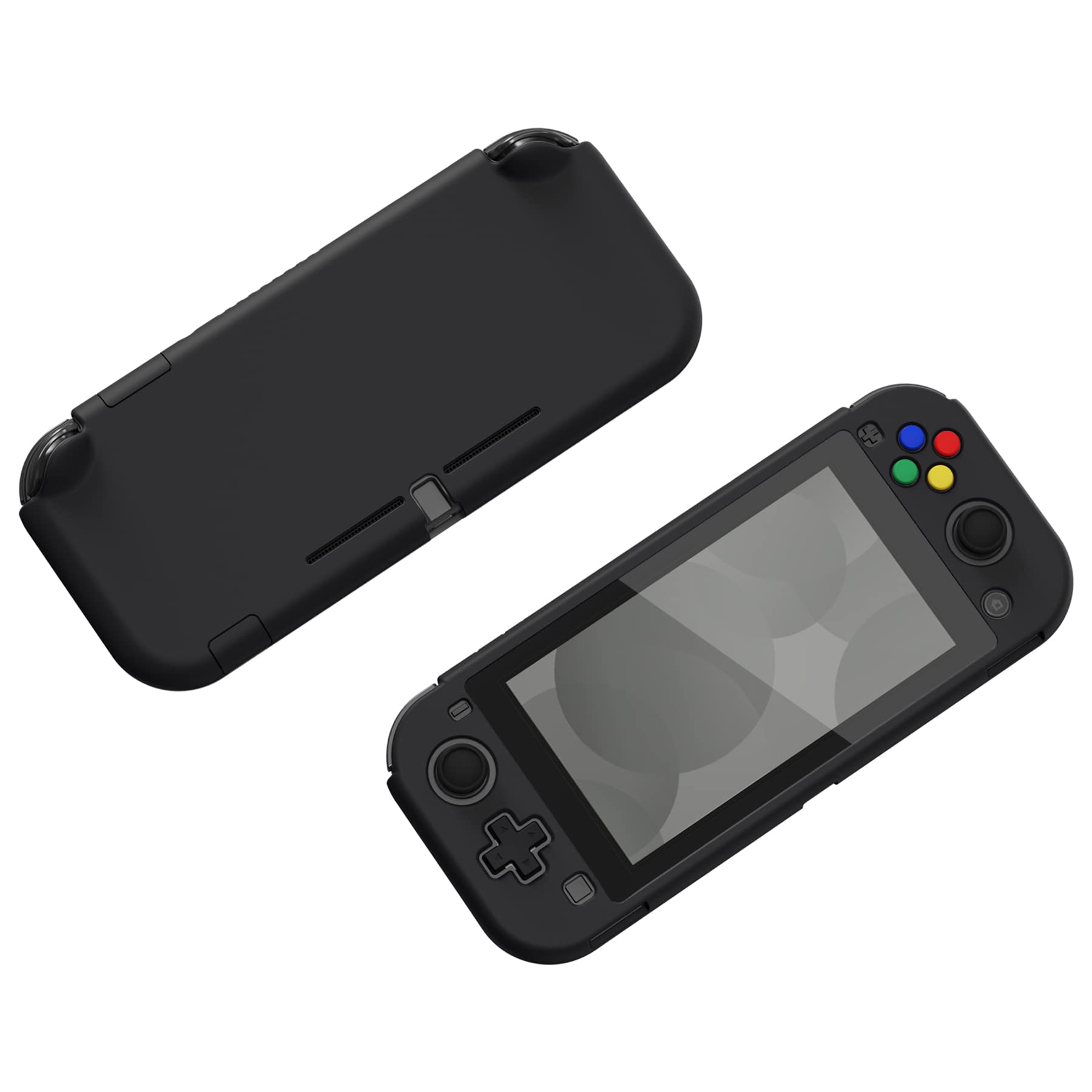 eXtremeRate PlayVital Funda Protectora para Nintendo Switch Lite | Carcasa Rígida de PC, Protección Diaria, Ajuste Preciso, Instalación Sencilla, Color Negro