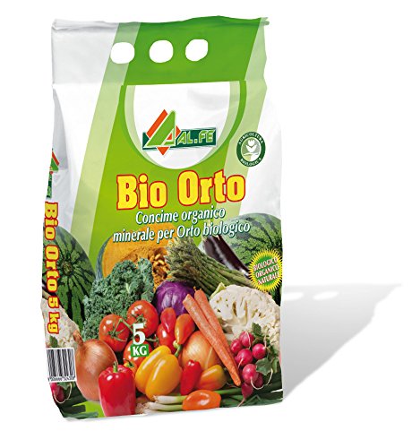 Al.fe - Concime organo minerale NPK 6-5-12 e Magnesio - Per Orto Biologico - 5 Kg