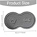 Dog Food Mat Waterproof Non-Slip PVC Pet Feeding Mat Bone Shaped Dog Bowl Mat 17.7X9 Ceramic Bowl Pet Feeding Mat for Cats and Dogs Cat Food MatDog Feeding MatDog Food Mats for Floors WaterproofDog