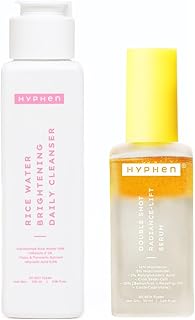 Hyphen Double Brightening Cleanse & Treat Combo |10% Rice Water Face Wash & 18% Brightening & 20% Collagen Boost Face Seru Price In India
