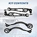 Rockplanet Front Lower Control Arm Forward Compatible With 2013-2018 Land Rover Discovery/Range Rover/Range Rover Sport Lower Control Arm Kit