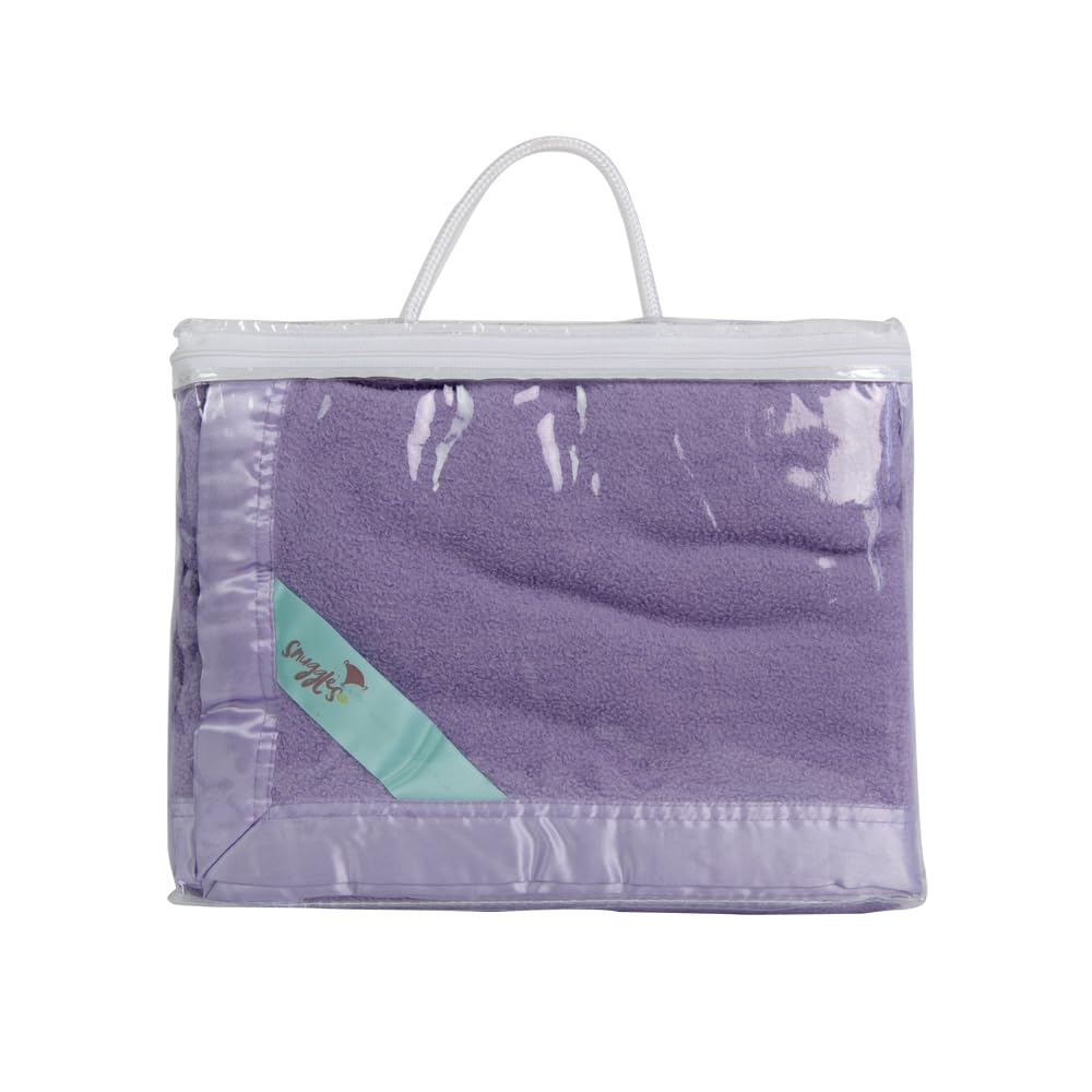 Manta de bambú extra suave para niños y bebés, hipoalergénica, color morado, 36 x 47 pulgadas, manta de viaje perfecta y regalo para baby shower