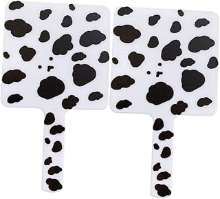 Hand Mirror 2Pcs Mirrors Portable Convenient Lightweight Square Travel Mirrors Cow Handheld Mirrors Makeup Mirrors Cosmetic Handheld Mirrors Plastics Hand Mirror