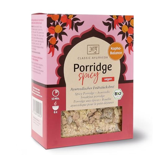 Classic Ayurveda - Bio Porridge spicy, Kapha - 480 g - Warmer Frühstücksbrei mit scharfen Gewürzen für einen schwungvollen Start in den Tag