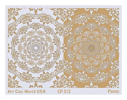 Low Relief Texture Plate Pamm Design - 1 Pc.