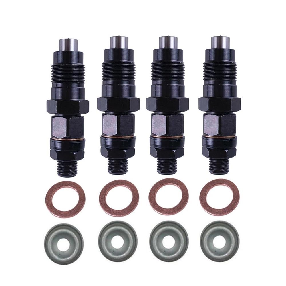 Hsugftmz One Color 4Pcs Diesel Fuel Injectors Nozzles 8 Ring Replace Kit For 4M40 4M40t 2.8L Me201844 9430610435