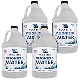 MAXTITE Type II Deionized Water - Laboratory Grade (4 Gallons)