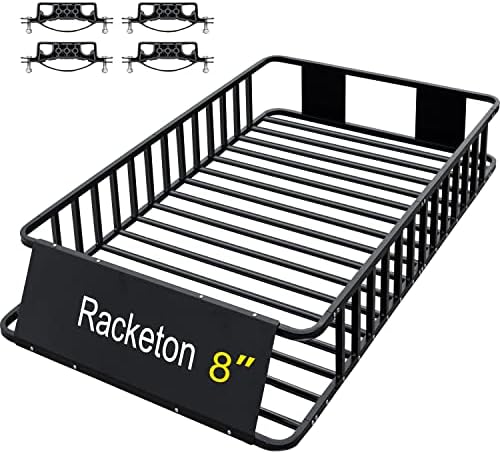 Racketon 64” x 39” x 8” Small SUV Roof Rack Cargo Basket