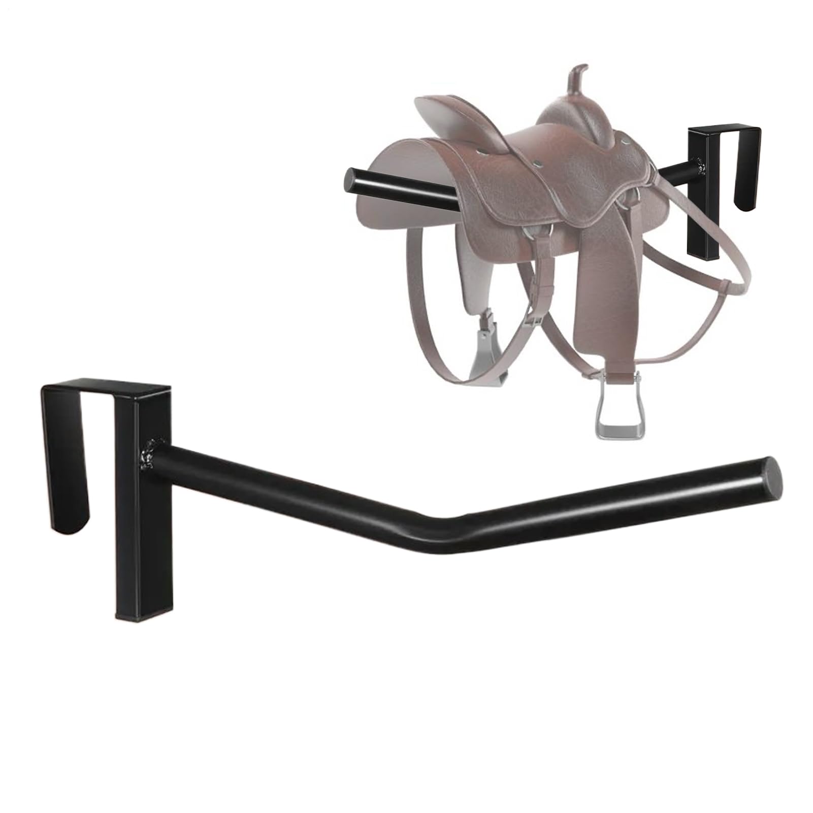 Supporto per Sella Reiter – Stoccaggio Montato a Parete, Spazio – efficiente scaffale per Attrezzature, affidabile Organizer per, Robusto Supporto per Attrezzature da Equitazione | Strumento