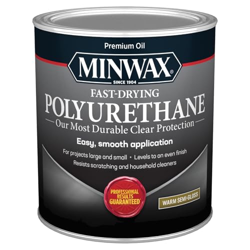 Comparison: Best Clear Finish For Kitchen Cabinets 3 Minwax Fast Drying Polyurethane Protective Wood Finish, Clear Semi-Gloss, 1 Quart