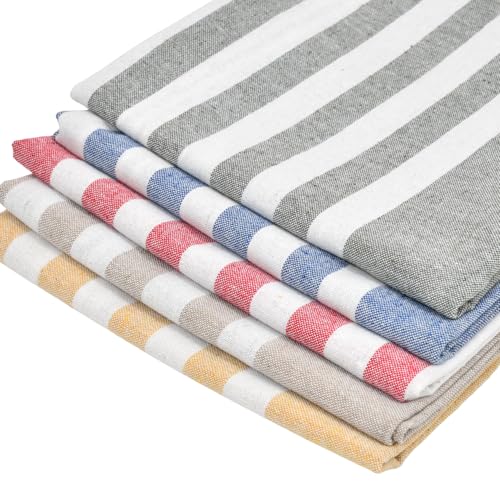 Image of Premium Hand Towels | 180 GSM Cotton Hand Towels | Hand Towel Set of 5 | Hand Towel for Gym | Soft Towels | Size 16W x 25L (Multicolor, Pack of 5)