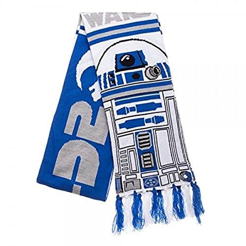 Star Wars R2D2 Knit Scarf , Gold , One Size