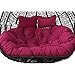 MNBVH Doppio Cuscini Sedia Pensile, Lavabile Cuscino per Sedia da Appendere, Cuscino per Sedia a Uovo Appeso, Cuscini per Dondolo da Giardino, Patio Cuscino Poltrona Sospesa a 2 Posti (Color:C)