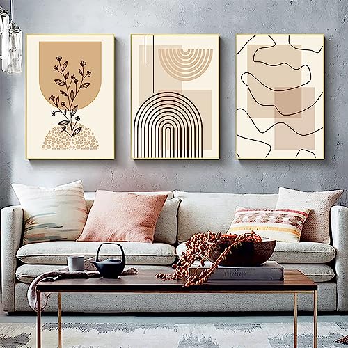 Affiche sur toile abstrait minimaliste moderne ensemble de 3 posters 50x70cm sans cadre PYNVDD