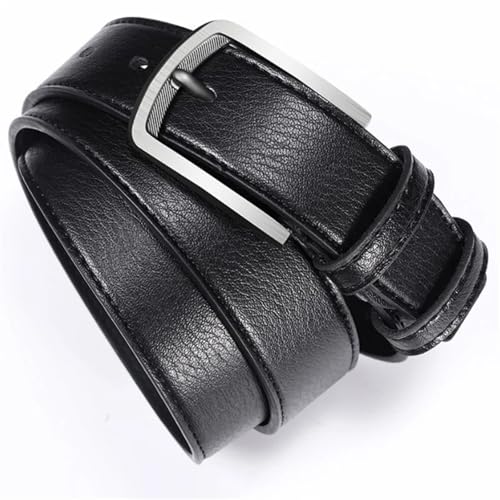 Men's Genuine Leather Belt with Luxury Pin Buckle Vintage Style Strap for Jeans Casual Waist Accessory4
