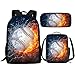 Suobstales Baseball Flame School Backpack for Kids Boys Gifts School Bag Set with Lunch Box Pencil Case,Cool Bookbag Teen Student Back Packs Satchel Travel Daypack Bagpack