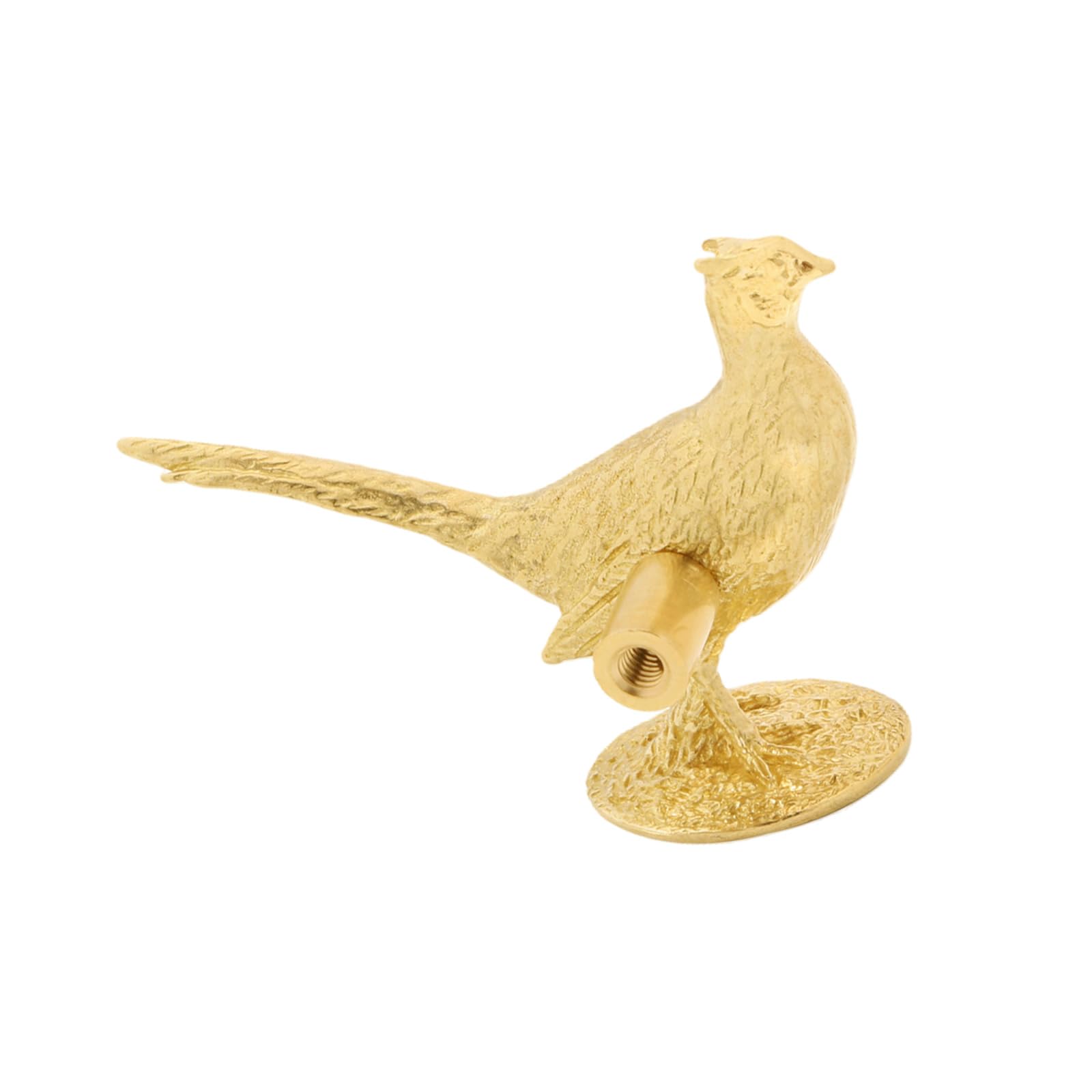 Piceioep Decorative Brasses Drawer Handle Exquisite Long Tail Pheasants Artwork Wardrobe Closet Drawer Pulls Home Improvement Decorative Brasses Handle