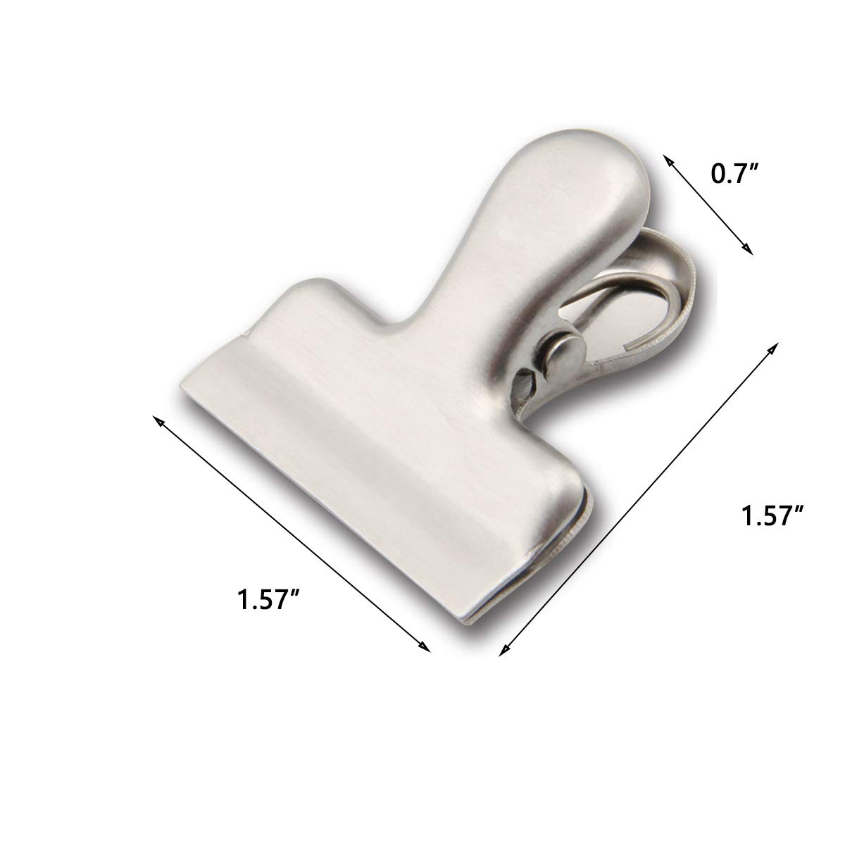 Stainless Steel Chip Bag Sealer Clips, Kitchen Home Office Usage (8, S) - Image 2